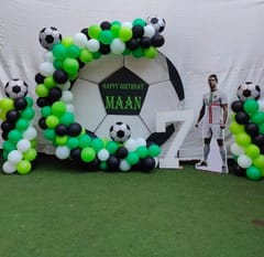 Football theme Birthday Decoration with Decorator service at your home or desired venue