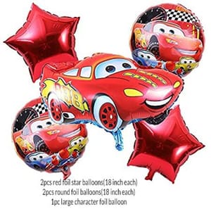 Boy'S Car Theme Decoration Combo Kit For Happy Birthday Decoration - 38 Pcs, Multicolor With Decoration Service At Your Place With Decoration Service At Your Place