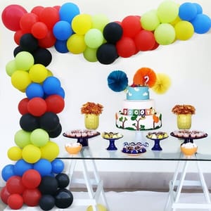 51 Pcs Circus Theme Party Decoration Balloon Garland Kit With Decorative Service At Your Place.