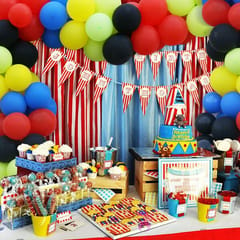 51 Pcs Circus Theme Party Decoration Balloon Garland Kit With Decorative Service At Your Place.