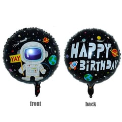 Birthday Decoration Kit Ufo Rocket Silver Moon Foil Balloon Curtain Space Theme Hanging Swirls Astronaut Combo For Boys (Pack Of 75, Multicolor) With Decoration Service At Your Place