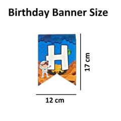 Birthday Decoration Kit Banner Planet Astronaut Cutouts Cake Topper Props Metallic Balloon Happy Birthday Space Theme Decoration For Boys (Pack Of 55, Multicolor) With Decoration Service At Your Place