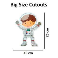 Birthday Decoration Kit Banner Planet Astronaut Cutouts Cake Topper Props Metallic Balloon Happy Birthday Space Theme Decoration For Boys (Pack Of 55, Multicolor) With Decoration Service At Your Place