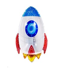 Happy Birthday Space Theme Combo Metallic Star Balloon Set Astronaut Birthday Decorations For Boys Bday Balloons Photoshoot Accessories Backdrop (Pack Of 49,Blue & Silver) With Decoration Service At Your Place