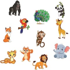 Birthday Decoration For Boys Animal Jungle Theme Birthday Decoration (Pack Of 76, Multicolor) With Decoration Service At Your Place