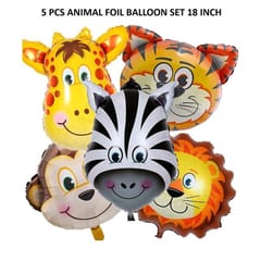 Birthday Decoration For Boys Animal Jungle Theme Birthday Decoration (Pack Of 76, Multicolor) With Decoration Service At Your Place