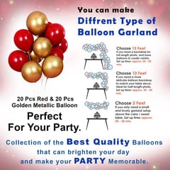 Elegant & Romantic Touch Of Red I Love You Banner Balloons Perfect For Happy Decorations Kit Of 45Pc With Decoration Service At Your Place