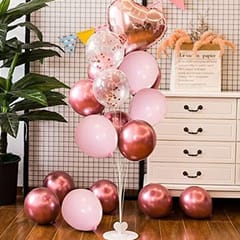 Elegant & Romantic Touch Of Red Gold I Love You Banner Balloons Perfect For Happy Decorations Kit Of 72Pc With Decoration Service At Your Place