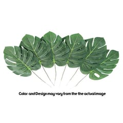 Jungle Theme Party Decoration Items For Kids Birthday - Pack Of 42 Pcs - Bunting, Artificial Leaf, Animal Face Foil Balloons - Decorating Items Birthday Party For Boy Or Girl With Decoration Service At Your Place