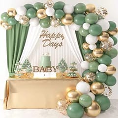 Jungle Safari Theme Exclusive Balloon Garland Kit With Ivy Vines Leaf Garland Combo 132 Pcs With Decoration Service At Your Place