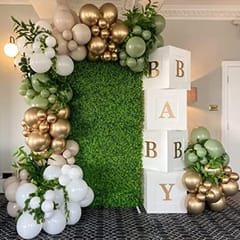 Jungle Safari Theme Exclusive Balloon Garland Kit With Ivy Vines Leaf Garland Combo 132 Pcs With Decoration Service At Your Place