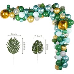 Jungle Safari Theme Exclusive Balloon Garland Kit With Ivy Vines Leaf Garland Combo 167 Pcs With Decoration Service At Your Place