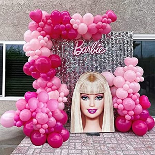 Barbie Princess Theme Birthday Girl'S Party Decorations Supplies Bridal Shower Baby Shower Engagement Bachelorette Wedding Decor Backdrop-132Pcs With Decoration Service At Your Place