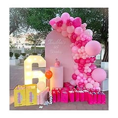 Barbie Princess Theme Birthday Girl'S Party Decorations Supplies Bridal Shower Baby Shower Engagement Bachelorette Wedding Decor Backdrop-132Pcs With Decoration Service At Your Place