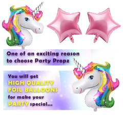 Unicorn Theme Birthday Decorations Kit For Girls - 72Pcs Combo Set Of Happy Birthday Decoration Kit For Girls With Decoration Service At Your Place