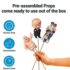 Boss Baby Theme Decorations Combo Set For Kids - 52 Pcs Items With Decorative Service At Your Place.