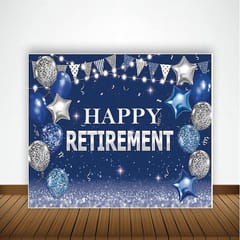 Retirement Party Supplies, Retirement Party Decorations With Happy Retirement Backdrop Balloons With Decorative Service At Your Place.