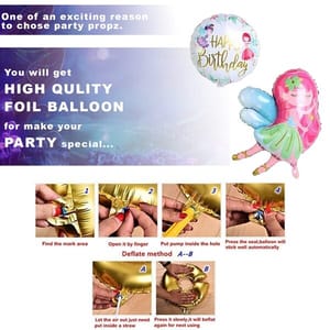 Butterfly Theme Birthday Decorations Girls - 81Pcs Birthday Decorations Kit For Girls , Birthday Decoration Items, Birthday Decoration Combo Set With Decorative Service At Your Place.