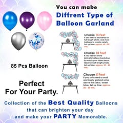 Little Mermaid Party Decorations Birthday Supplies For Girls Mermaid Latex Balloon Kit With Mermaid Backdrop Fringe Silver Curtains Under The Sea Party Decoration (Birthday) 95 Pcs With Decorative Service At Your Place.