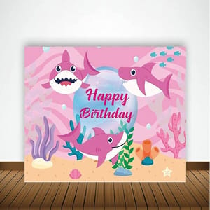 Baby Shark Theme Birthday Party Decorations For Girls And Boys Baby Shark Party Supplies, Happy Birthday Backdrop Banner Balloons 73 Pc With Decorative Service At Your Place.