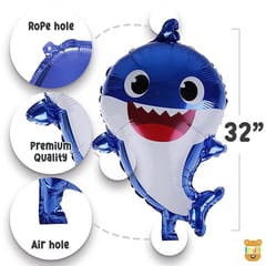 Baby Shark Theme Birthday Party Decorations For Girls And Boys Baby Shark Party Supplies, Happy Birthday Backdrop Banner Balloons 35 Pc With Decorative Service At Your Place.