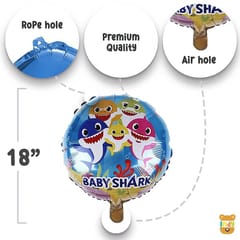 Baby Shark Theme Birthday Party Decorations For Girls And Boys Baby Shark Party Supplies, Happy Birthday Backdrop Banner Balloons 35 Pc With Decorative Service At Your Place.