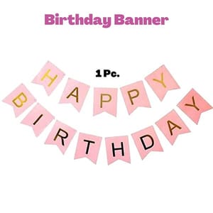 Barbie / Princess Theme Birthday Decoration For Girls 67Pc Combo - 60Pc Multicolor Balloons, 5Pc Princess Foil Balloon Set, 1 Pink Birthday Banner, 1Pc Rose Gold Curtain ( Princess Birthday Decoration )  With Decorative Service At Your Place.