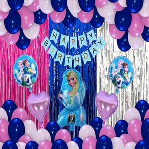 Barbie Theme Birthday Decoration For Girls 39Pcs - Princess Elsa Party Decorations - For Girls /Birthday Decoration  With Decorative Service At Your Place.