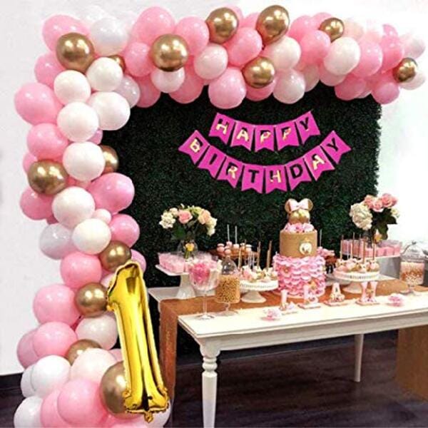 Barbie Theme Birthday Decoration For Girls 66Pcs - Princess Elsa Party Decorations - For Girls /Birthday Decoration  With Decorative Service At Your Place.