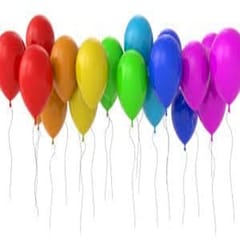 Rainbow Theme Birthday Party Decoration With Happy Birthday Backdrop Banner And Foil Balloons 50Pc With Decorative Service At Your Place.