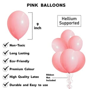 Naming Cermony Pink Decoration Combo (105 Pcs), Naming Ceremony Party Favors, Party Decoration Supplies (Balloons Arch Kit, Banner, Fairy Lights)  With Decorative Service At Your Place.