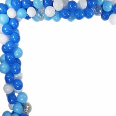 Baby Boy Blue Naming Ceremony Foil Decor Kit (59 Piece Combo)  With Decorative Service At Your Place.