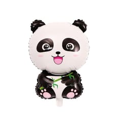 Happy Birthday Panda Theme Decoration Black And White Balloons Black Banner Star 5 Pcs Panda Foil Balloons Panda Birthday Decoration Items (Pack Of 46, Black & White)  With Decorative Service At Your Place.