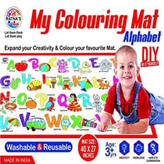 My Colouring MAT for Kids Reusable and Washable (ABCD) GIFT, RETURN GIFT, GIFT FOR KIDS, ART AND CRAFT, DRAWING, COLOURING SET, FOR GIRLS, FOR BOYS, BIRTHDAY GIFT