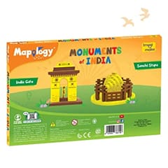 MOPOLOGY Monuments of India SANCHI Stupa and India GATE Construction, Puzzles Set - Educational Toy for Boys & Girls Above 5 Years, Gift for Kids, Gift for Back to School, Return Gift