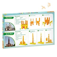 Monuments of India CHARMINAR and QUTUB MINAR Construction, Puzzles Set - Educational Toy for Boys & Girls Above 5 Years, Gift for Kids, Gift for Back to School, Return Gift