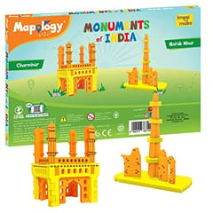 Monuments of India CHARMINAR and QUTUB MINAR Construction, Puzzles Set - Educational Toy for Boys & Girls Above 5 Years, Gift for Kids, Gift for Back to School, Return Gift