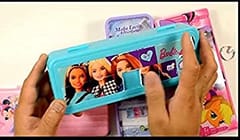 Puzzel Pencil Box Number Lock Jigsaw Image PuzzleSize - 22x9x4 cm Cartoon Character (Barbie)