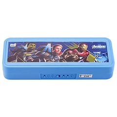 Puzzel Pencil Box Number Lock Jigsaw Image PuzzleSize - 22x9x4 cm Cartoon Character (Avengers)