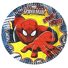 All Party Product Theme Based Party Product Cartoon Print Birthday Party Supplies ( 10 Plate) (Spiderman)