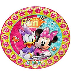 MINNIE MOUSE Paper Plate Multicolore for MINNIE MOUSE Theme Birthday Party QTY 10 Nos