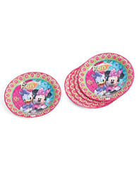 MINNIE MOUSE Paper Plate Multicolore for MINNIE MOUSE Theme Birthday Party QTY 10 Nos