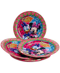 MINNIE MOUSE Paper Plate Multicolore for MINNIE MOUSE Theme Birthday Party QTY 10 Nos