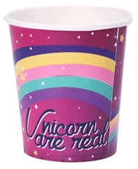 All Party Product Theme Based Party Product Cartoon Print Birthday Party Supplies (Unicorn Purple Cup New) Pack of 10