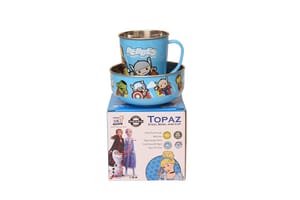 Topaz Marvel Avengers Captain America Gift Set- Steel Mug With Bowl Gift Set And Return Gift For Girls And Boys Gift Cartoon Printed Stainless Steel Bowl & Cup for Kids