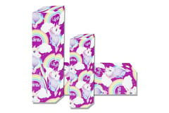 UNICORN PURPULE Wrapping Paper Gift Wrapping Paper Roll Design for Wedding,Birthday, Shower, Congrats Gifts Size - 50.5 x 70.5 cm (UNICORN, Character Theme set of 10)