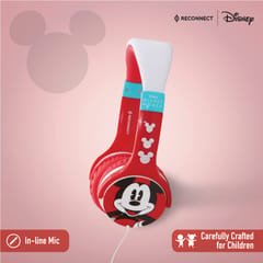 Mickey Mouse Headphone GADGET Reconnect Marvel Disney Sound Suit Kids Edition Series 100 Wired Headphone Specially Crafted for Children