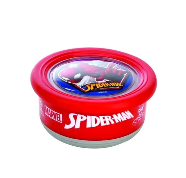 SPIDERMAN Lunch Box  Steel Inner JOYO FUSION  with Steel Spoon, 500ml Insulated, for Back to School, College, Office, Gift & Return Gift (Colour And Print As Pr Availability )