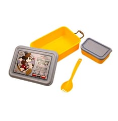 Peri Peri Lunch Box  Mickey Mouse  Plastic for Back to School Kids 1 Containers and 1 Spoon(fock) 1Lunch Box (700 ml) (Colour and Print as per Availability)