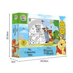 My Coloring Mat Winnie The Pooh, DIY Kit for Kids Big Size Mat 40 x 27 inches, Gift, Return Gift, Gift for Kids, Art and Craft, Drawing, Colouring Set, Birthday Gift